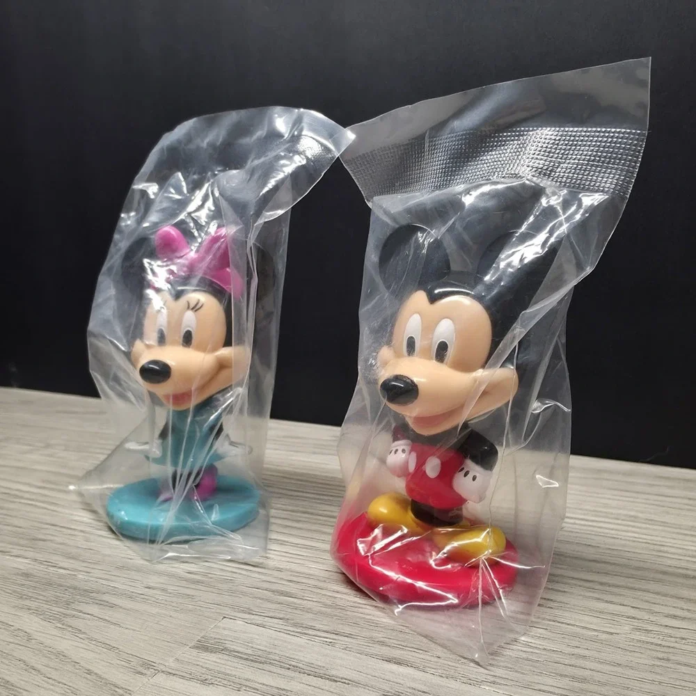 Disney's Mickey & Minnie Bobbleheads By Kellogg's - Great For Cake Toppers